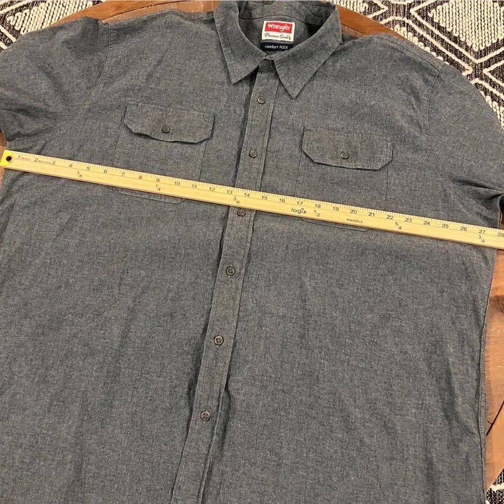 Wrangler Dark Gray‎ Casual Button-Down Shirt Size 2X